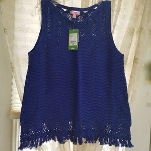 Lilly Pulitzer Blue Sweater, new with tags